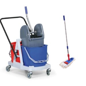 Zestaw Wózek sprzątający NEXUS 2x17L + Mop speedy 40 cm na taśmę
