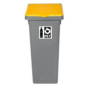 Uniwersalny Kosz FLAP BIN SZARY 72L do segregacji odpadów PET BUTELKI ZWROTNE