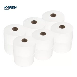Papier toaletowy KAREN JUMBO 200 m - dwuwarstowy CELULOZA 12 rolek (2400 m)